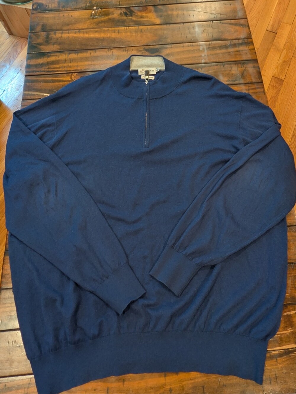 Peter Millar Crown Soft Cotton Silk Quarter Zip Pullover Sweater - Picture 3 of 7